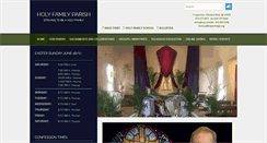Desktop Screenshot of holyfamilyfp.org