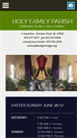Mobile Screenshot of holyfamilyfp.org