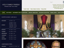 Tablet Screenshot of holyfamilyfp.org